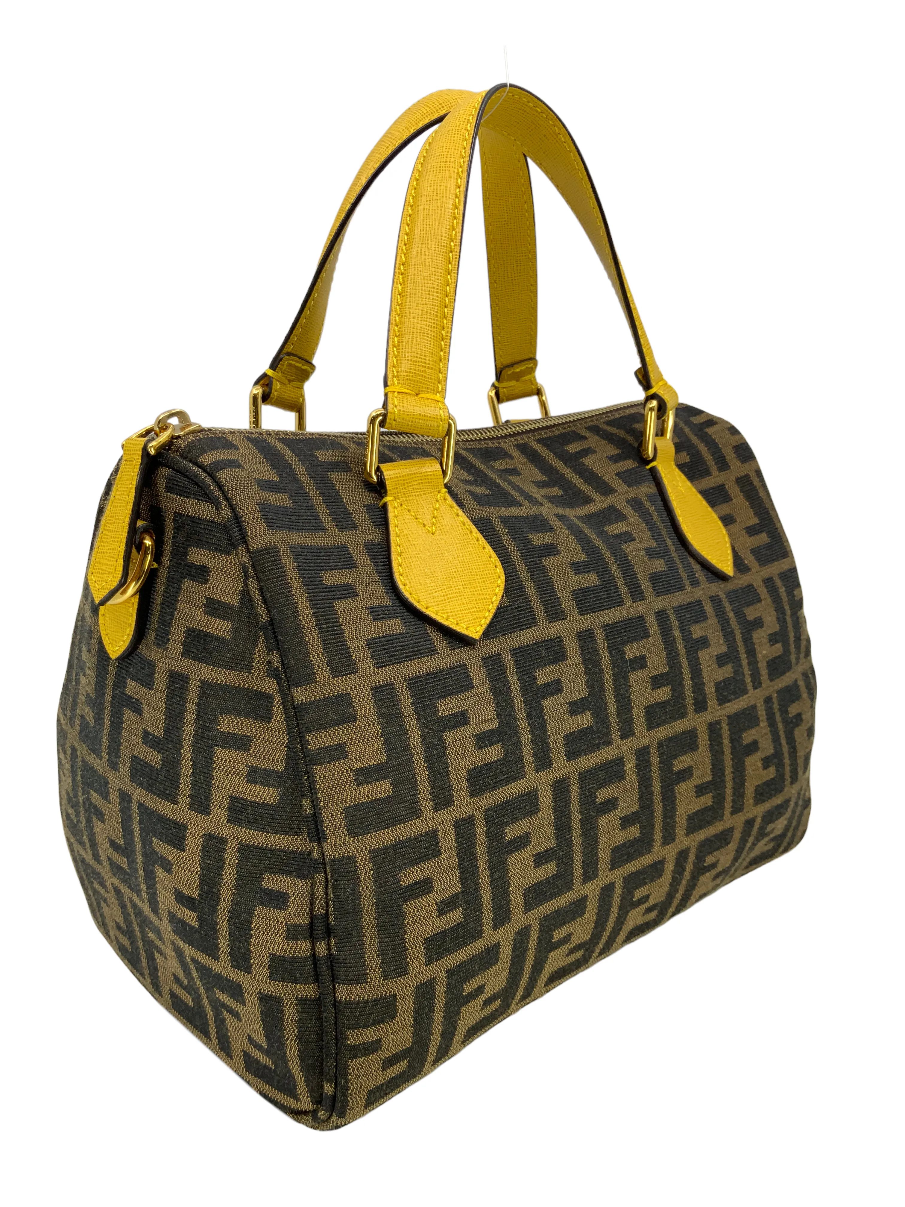 FENDI Zucca Canvas Chef Boston Bag