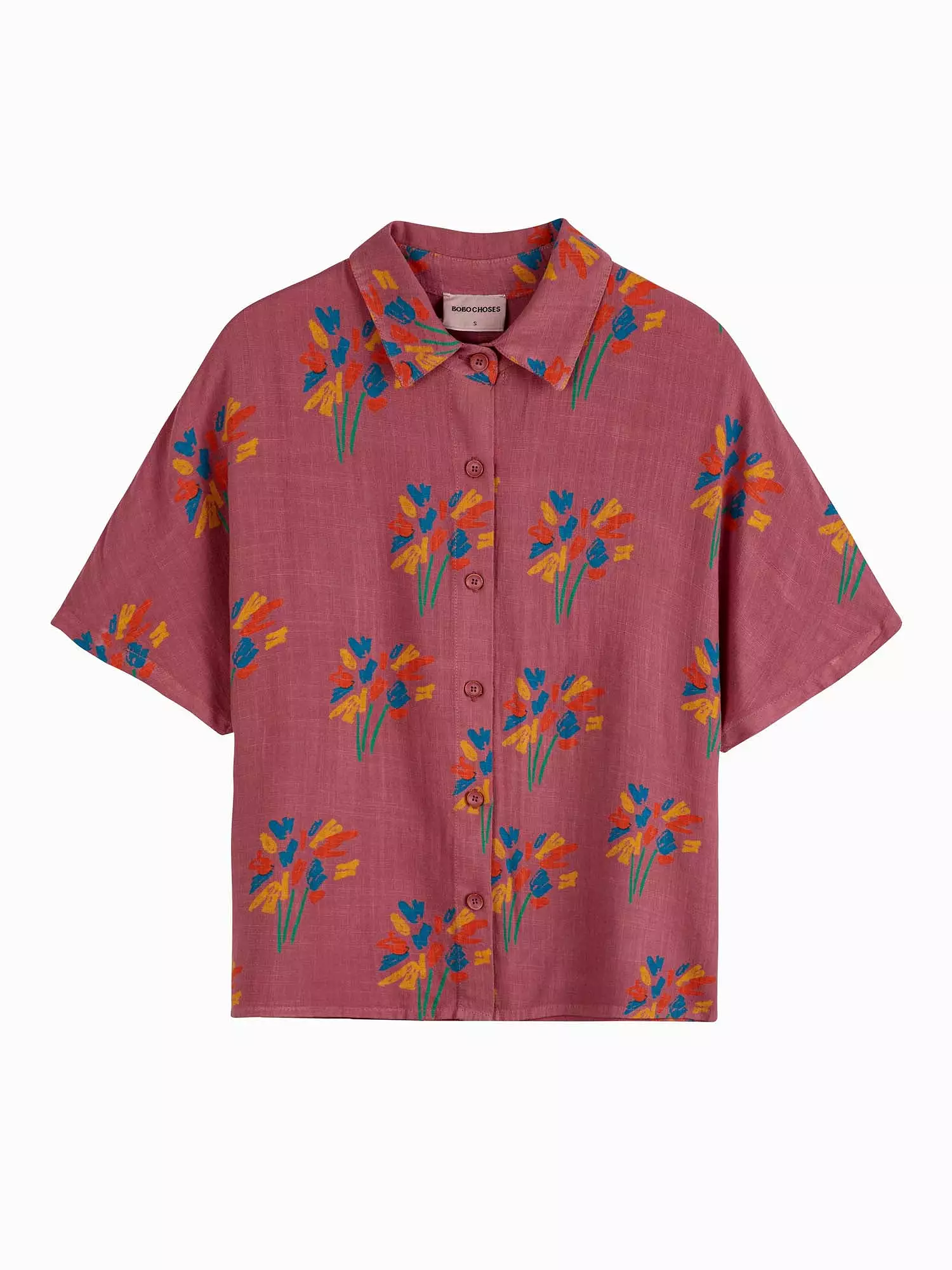 Fireworks Print Short Sleeve Shirt