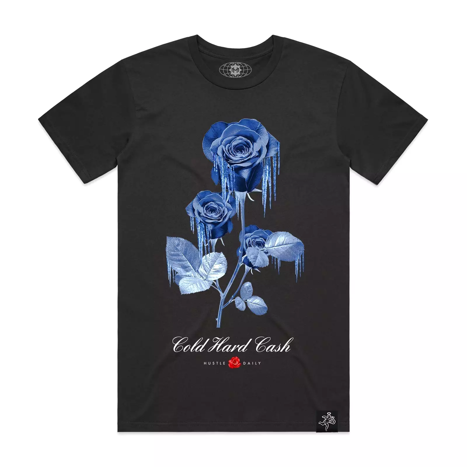 Frozen Roses Tee Black