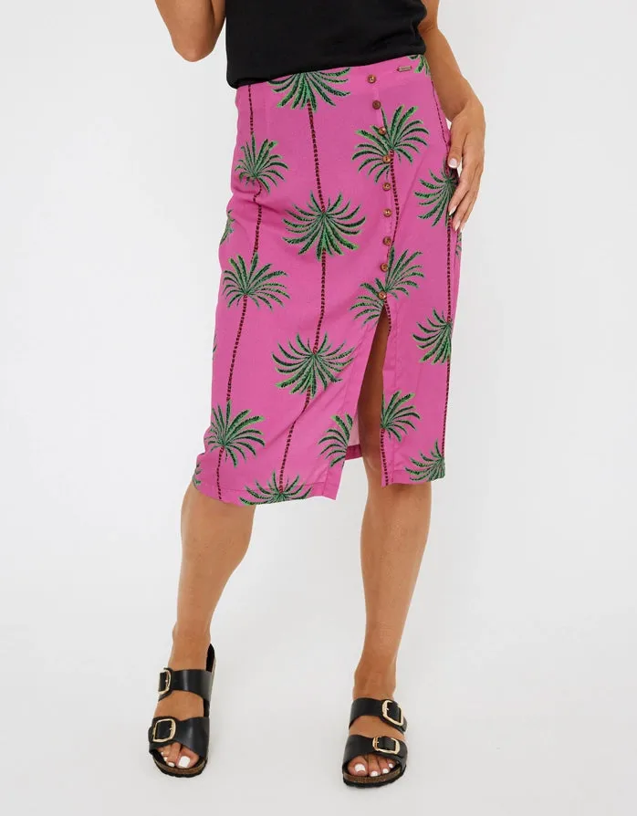 Fuchsia Midi Skirt - Parole