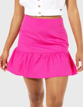 Fuchsia Ruffled Mini Skirt - Pagoda