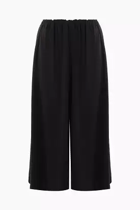 gabardine cropped skirt pants