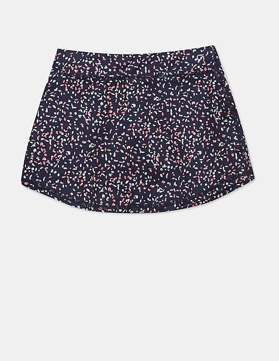 GAP Girls Blue GapFit Kids Print Skort