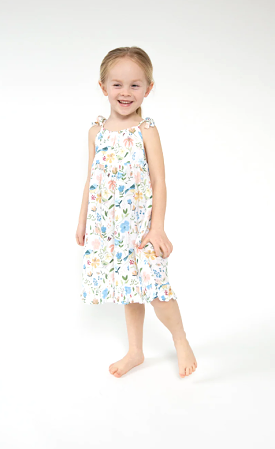 Garden Birds Twirly Tank Dress