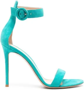 Gianvito Rossi Portofino 105mm suede sandals Blue