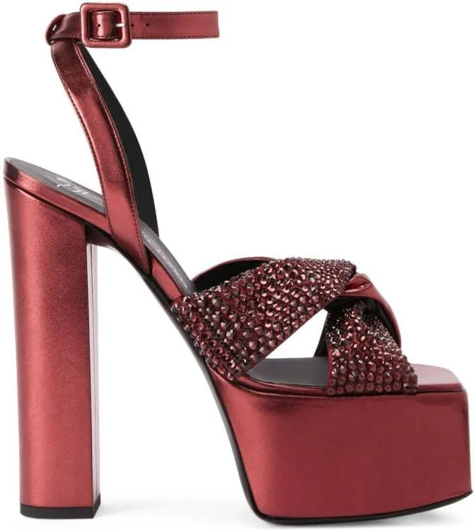 Giuseppe Zanotti Souree 150mm platform sandals Red