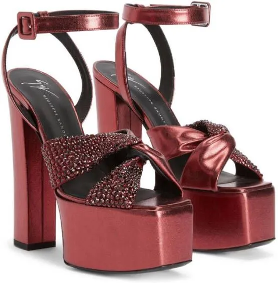 Giuseppe Zanotti Souree 150mm platform sandals Red