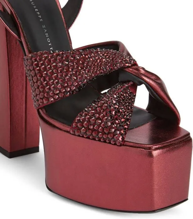 Giuseppe Zanotti Souree 150mm platform sandals Red