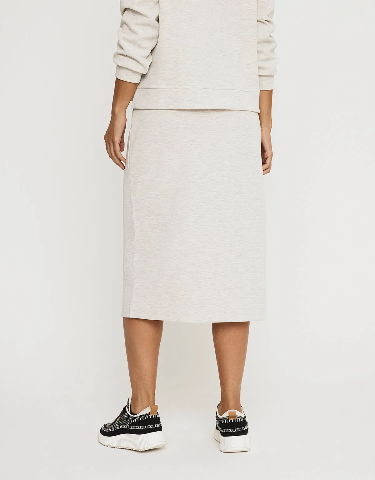 Grey Midi Skirt - Rovium