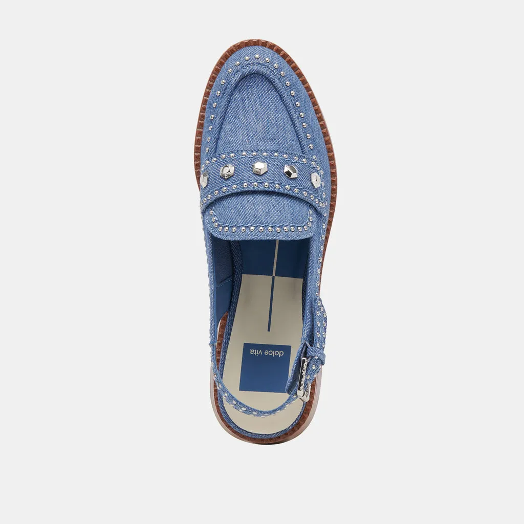 HARDI STUD LOAFERS BLUE DENIM– Dolce Vita 6988669059138