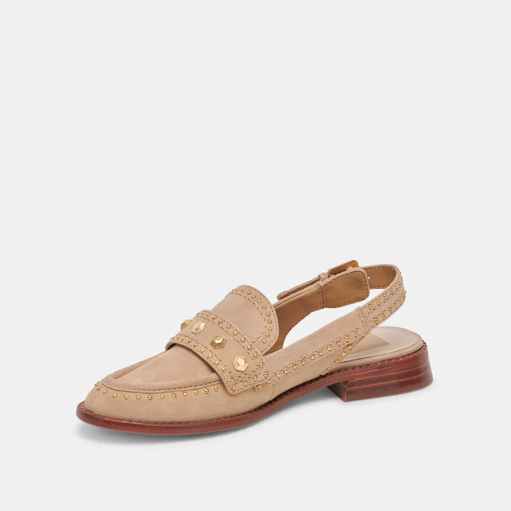 HARDI STUD LOAFERS CAMEL SUEDE– Dolce Vita 6988669026370