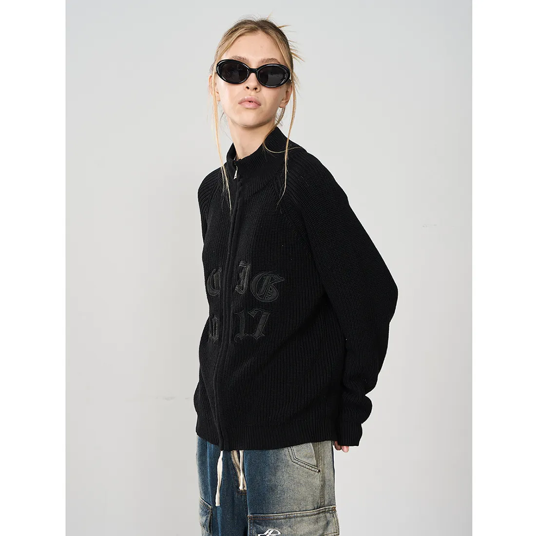 HARSH AND CRUEL  |Casual Style Street Style Long Sleeves Plain Oversized Logo