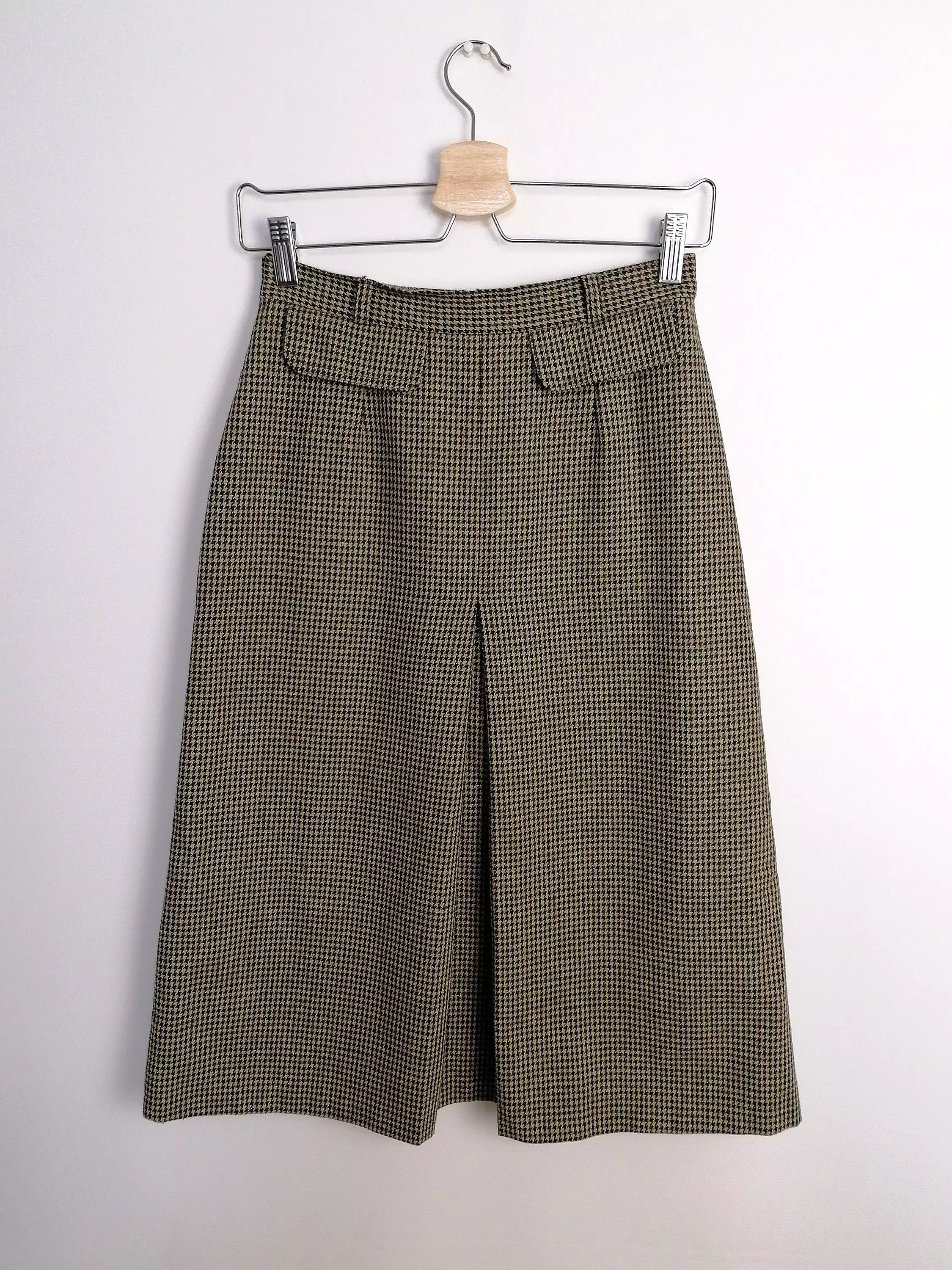 High Waist A-line Skirt Wool Blend