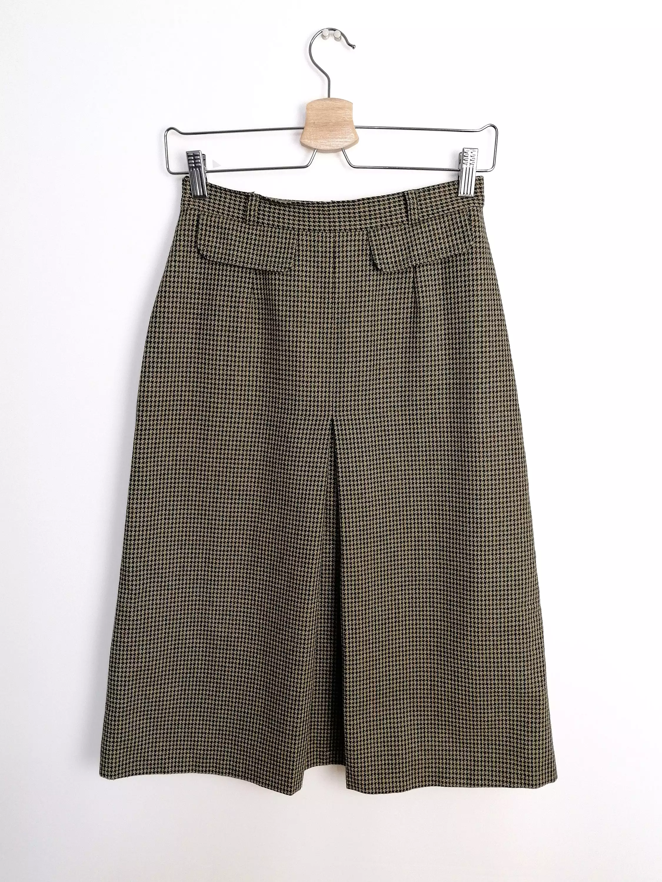 High Waist A-line Skirt Wool Blend