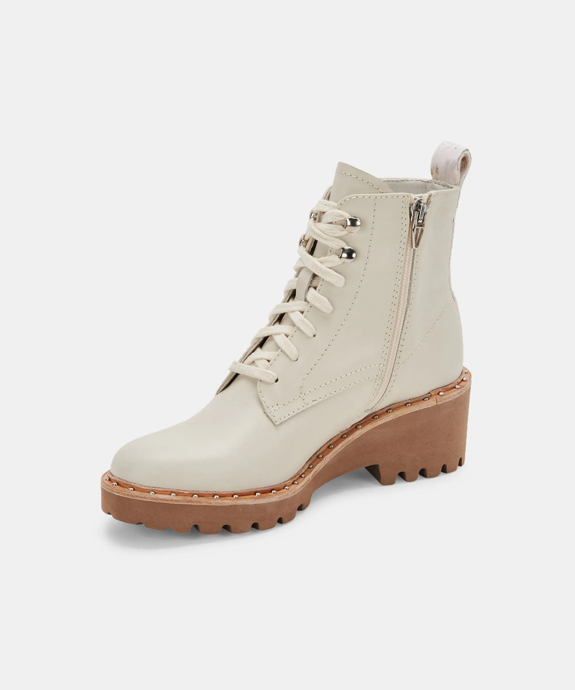 HINTO BOOTS IVORY LEATHER - re:vita