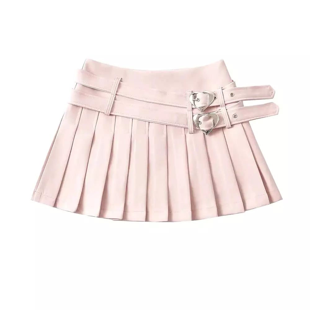 INS Sweet Spicy Love Belt Pleated Skirt BY9131