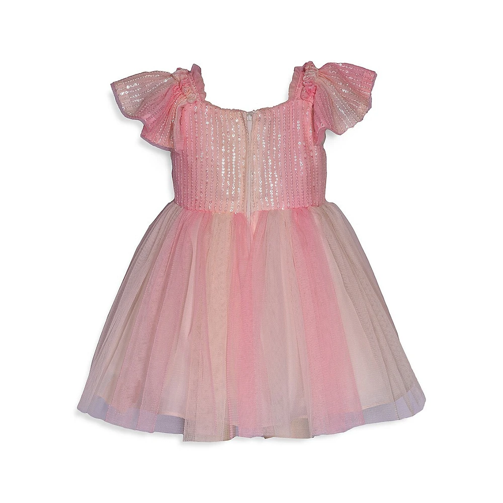 Iris & Ivy Baby Girl's Sequin & Ombré Mesh Party Dress