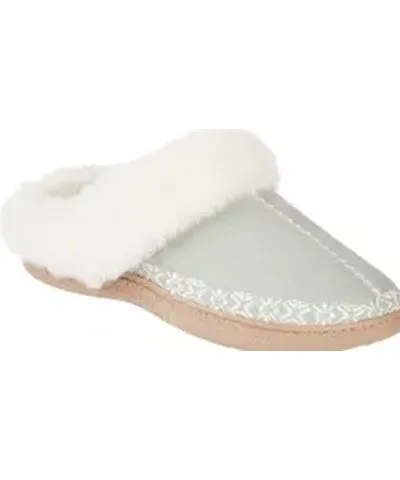 Isotoner Clara Microsuede Clog Slippers with Memory Foam