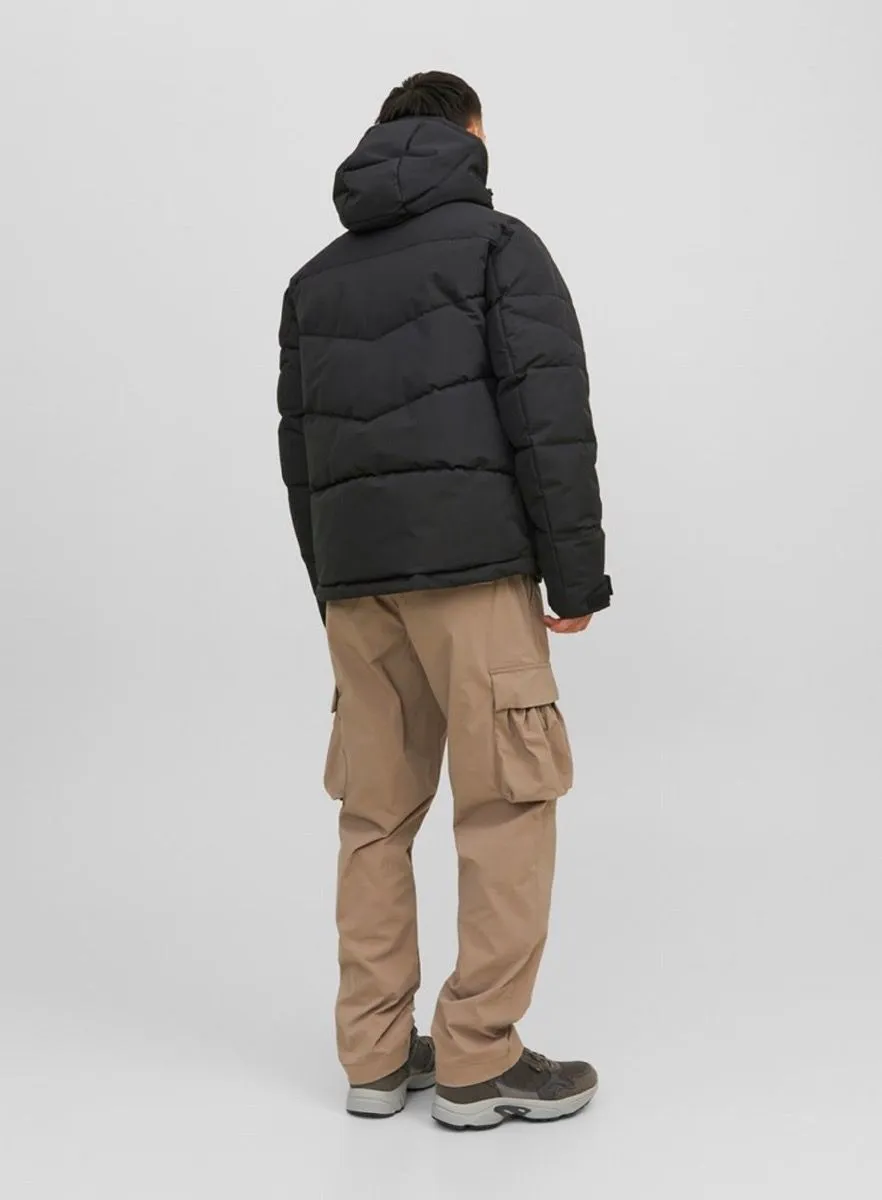 Jack & Jones Otis Puffer Hybrid Jacket Black