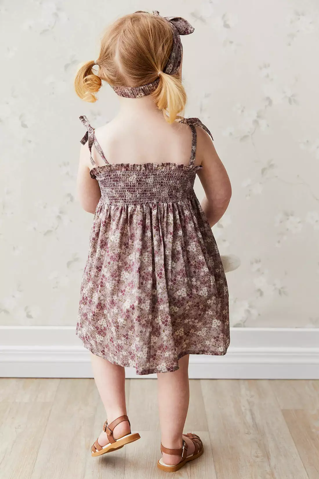 JAMIE KAY Eveleigh Dress - Pansy Floral Fawn