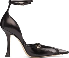 Jimmy Choo Black Mugler Edition Strap Pump Heels