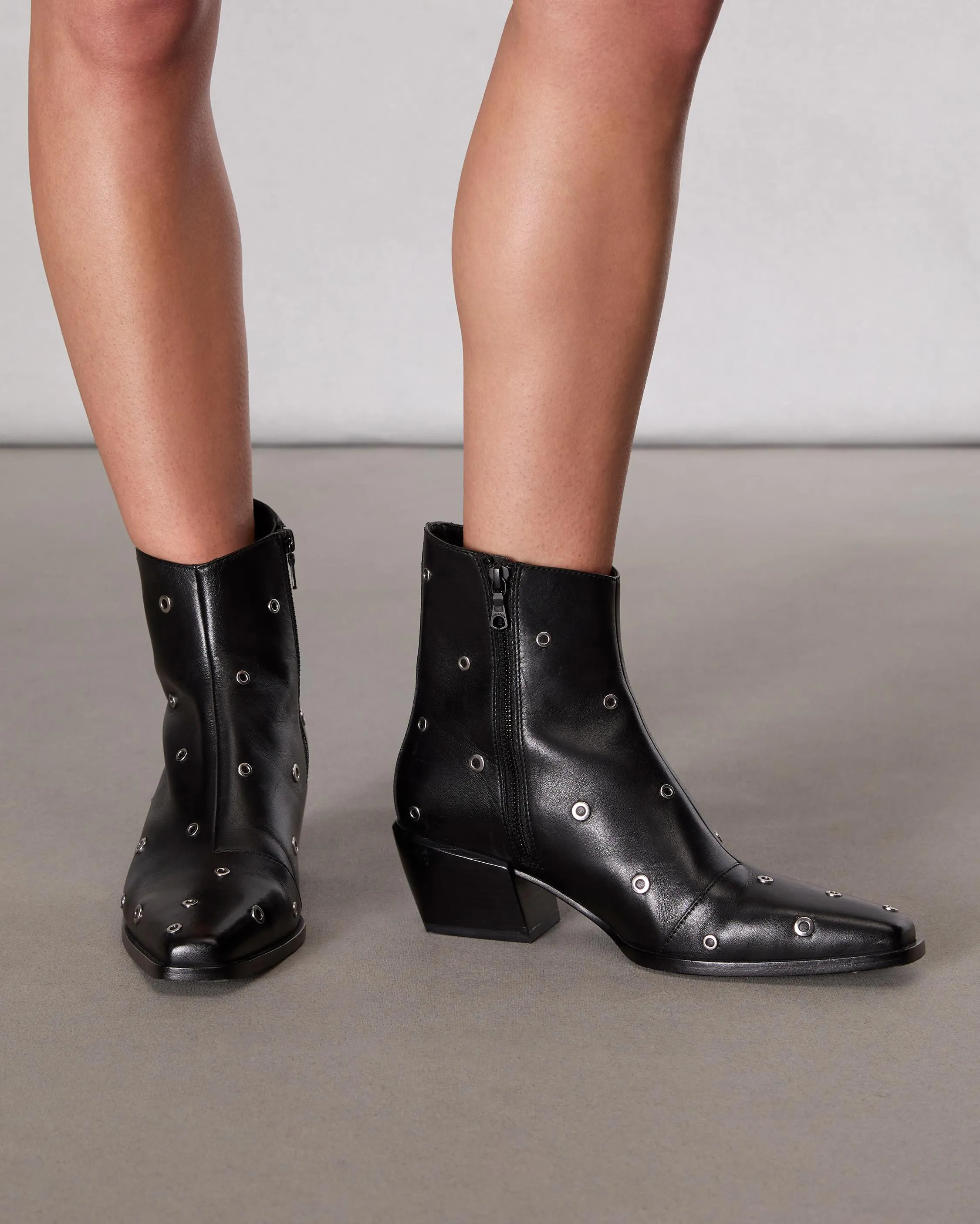 Joni Zip Leather Boot