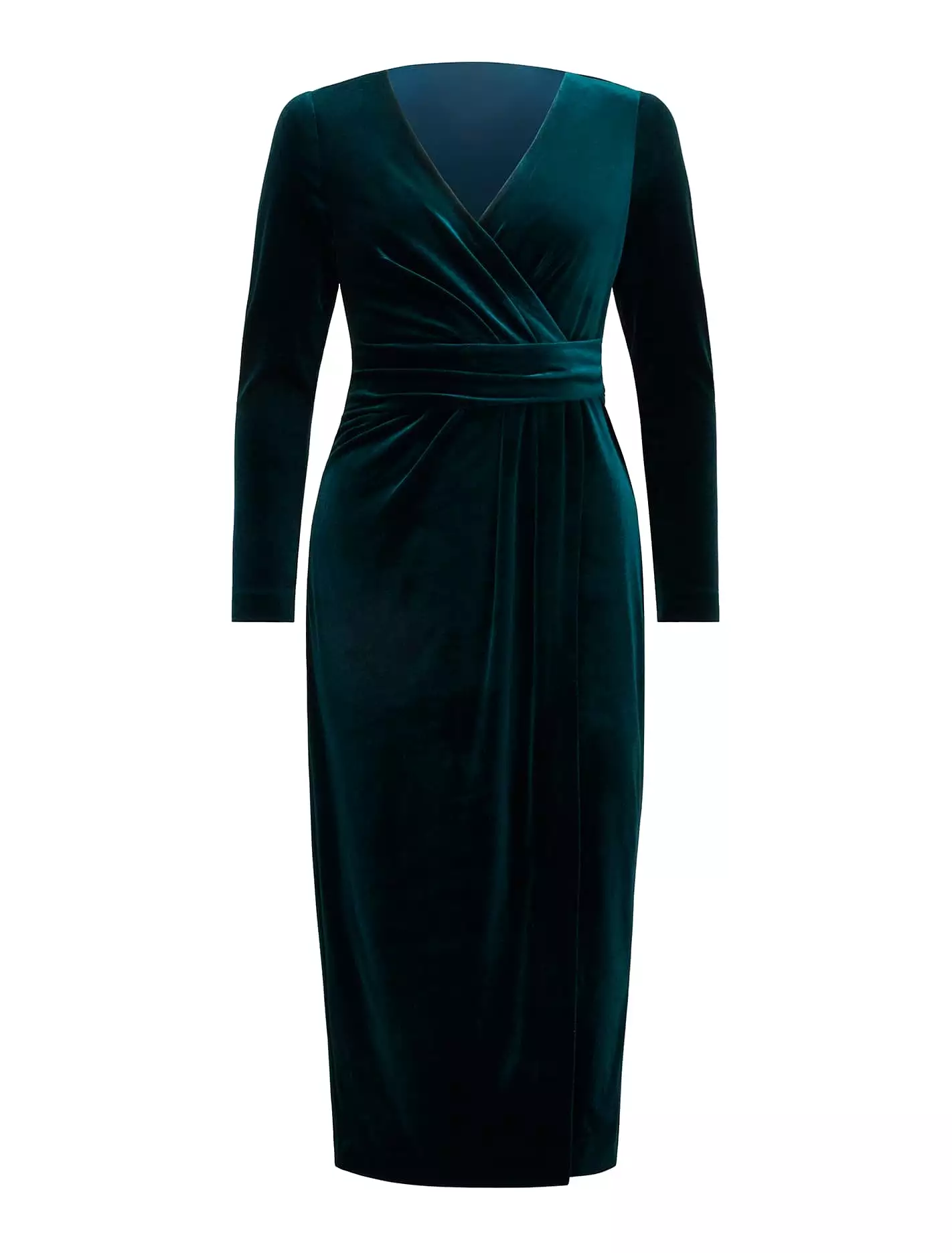 Julianne Petite Velvet Midi Dress