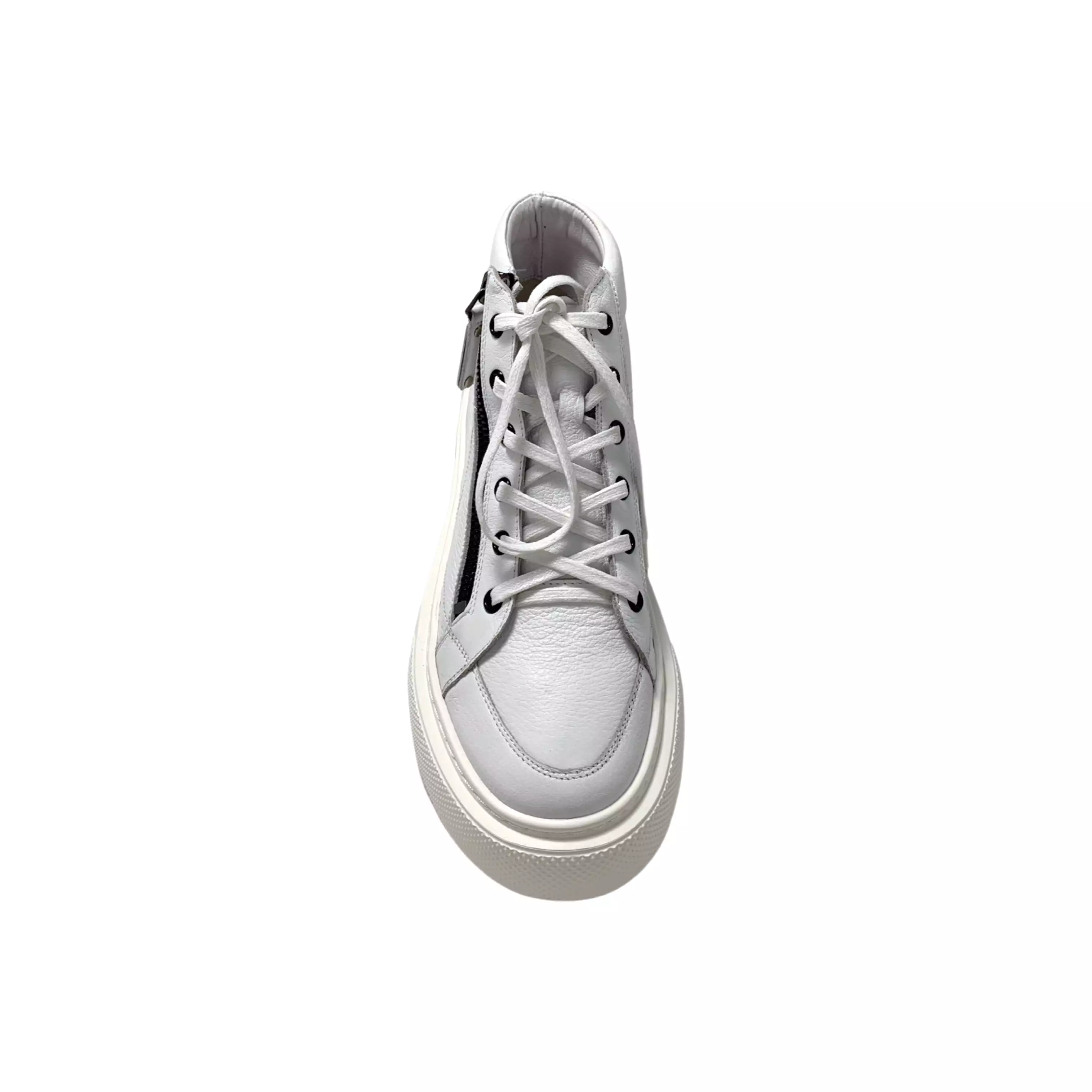 Juniper White/White Leather Sneaker