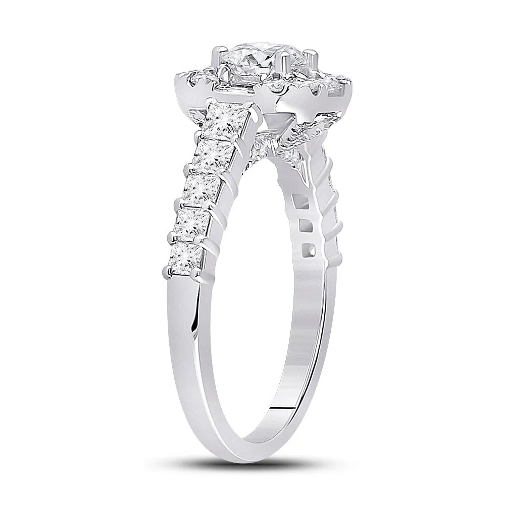 Keene Jewelers 14kt White Gold Round Diamond Solitaire Bridal Wedding Engagement Ring 2 Cttw