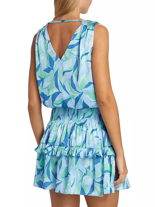 Kiara Printed Vneck Dress