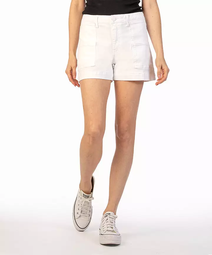 KT Jane High Rise Short- White