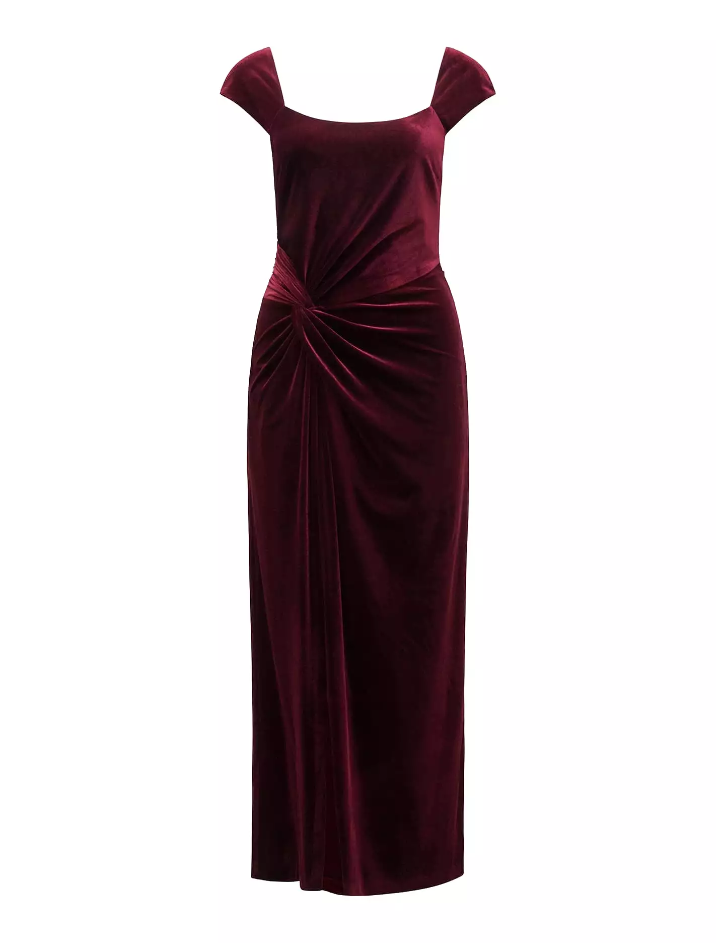 Lara Cap Sleeve Velvet Dress