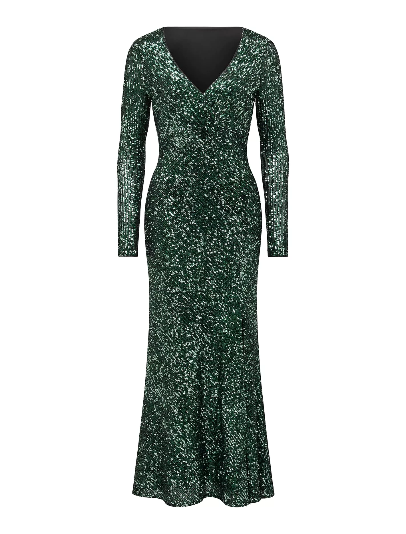 Laurie Sequin Long Sleeve Dress