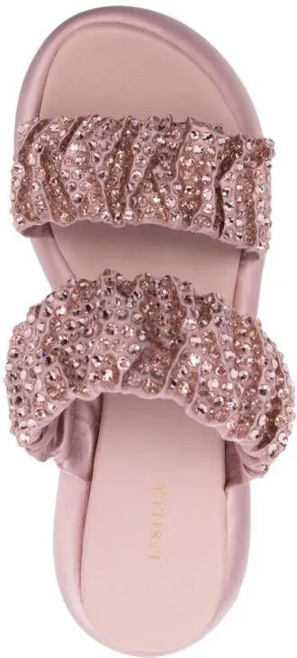 Le Silla Aiko 80mm satin sandals Pink