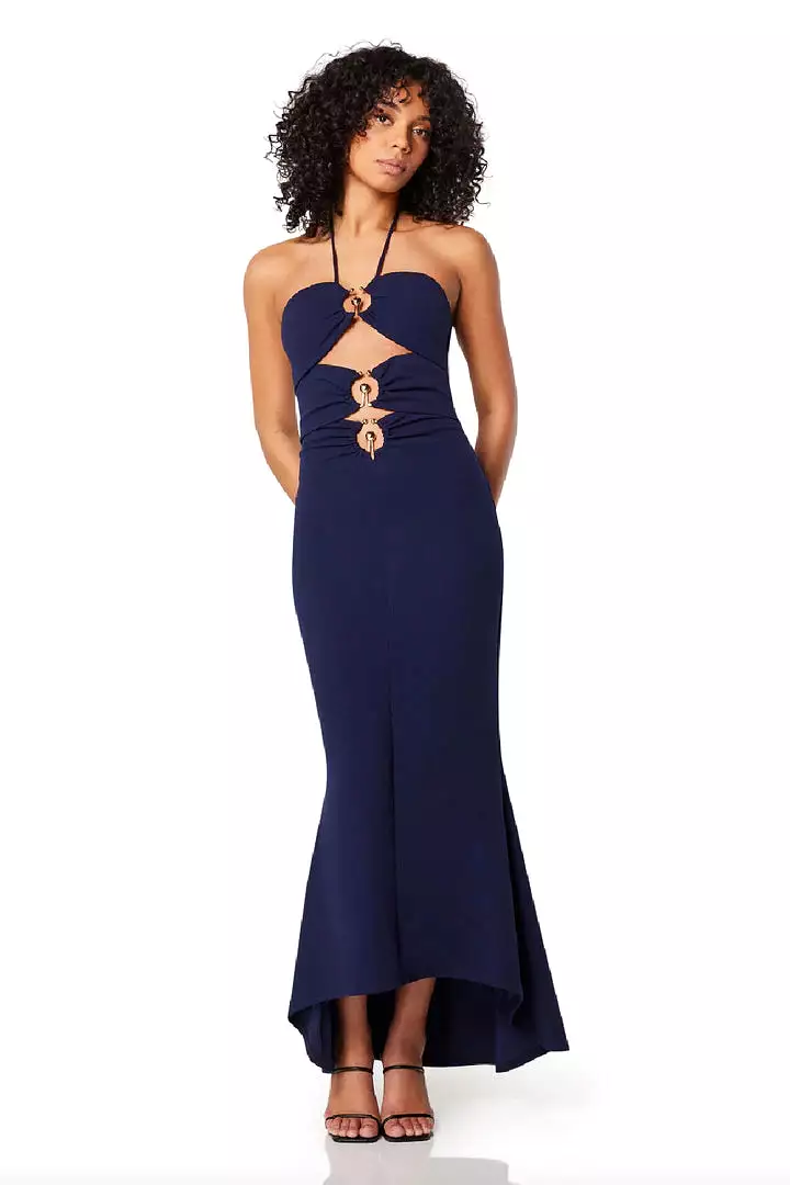 Lillie Cutout Halter Dress