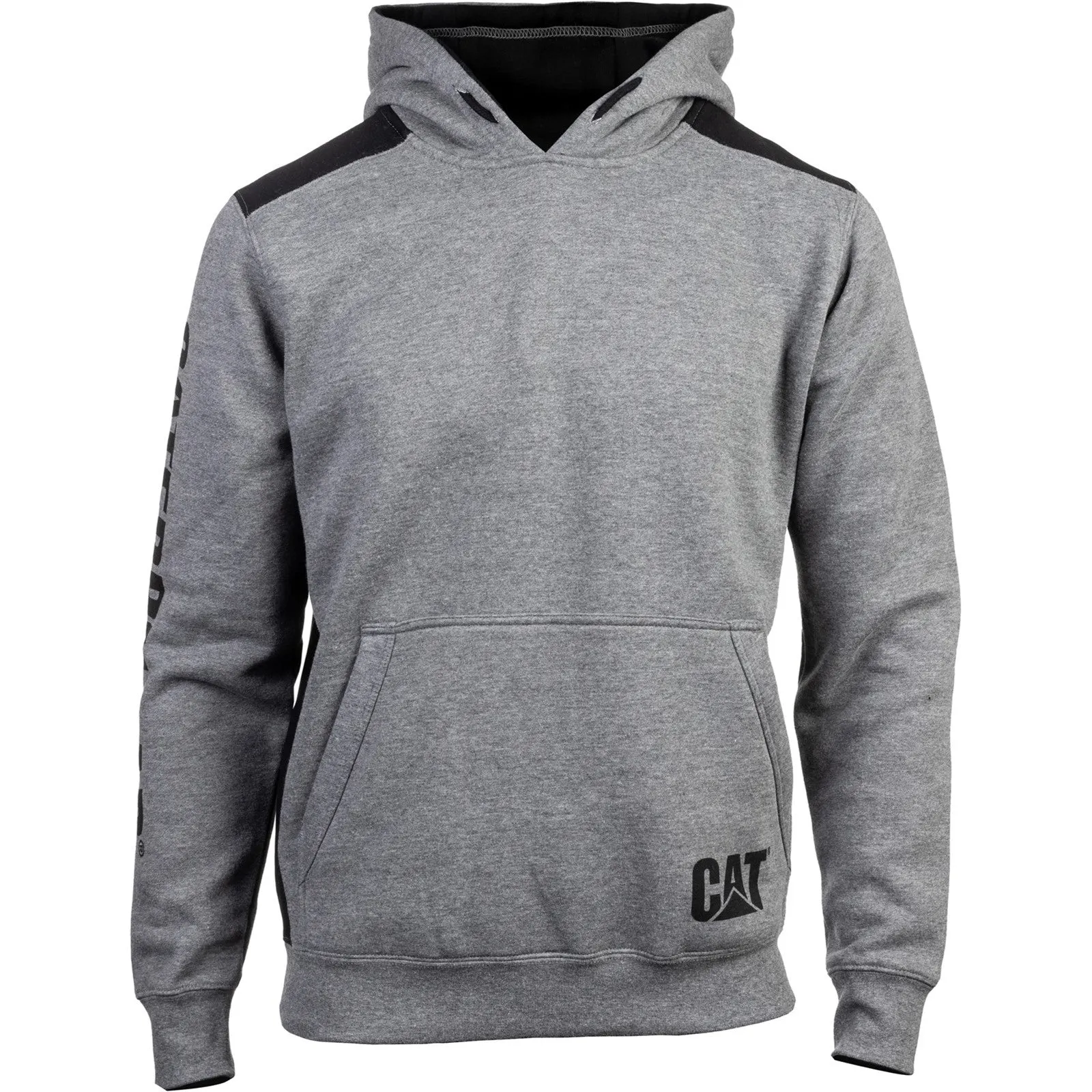 Logo Panel Hooded Sweatshirt  Dark Heather Grey