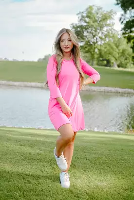 Lulu B Hot Pink Dress