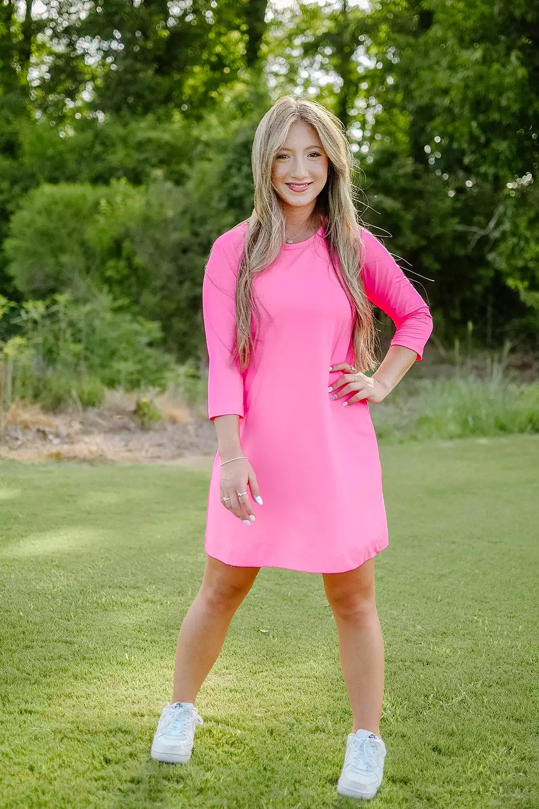 Lulu B Hot Pink Dress