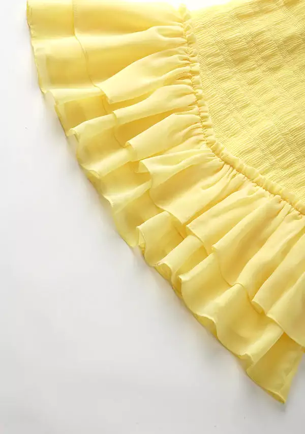 Marlo Kids Willow Dress - Lemon