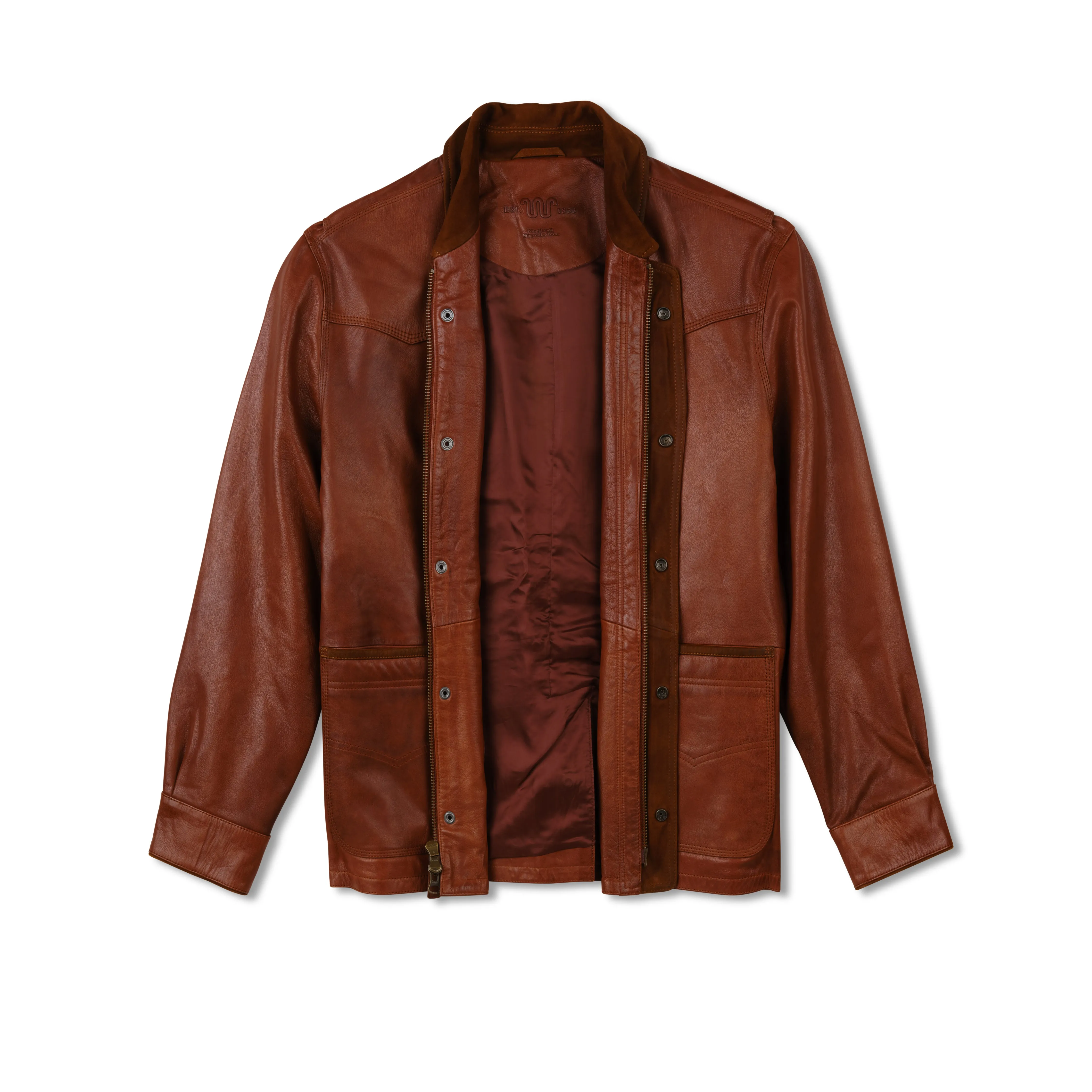 Men’s Leather Ranch Coat