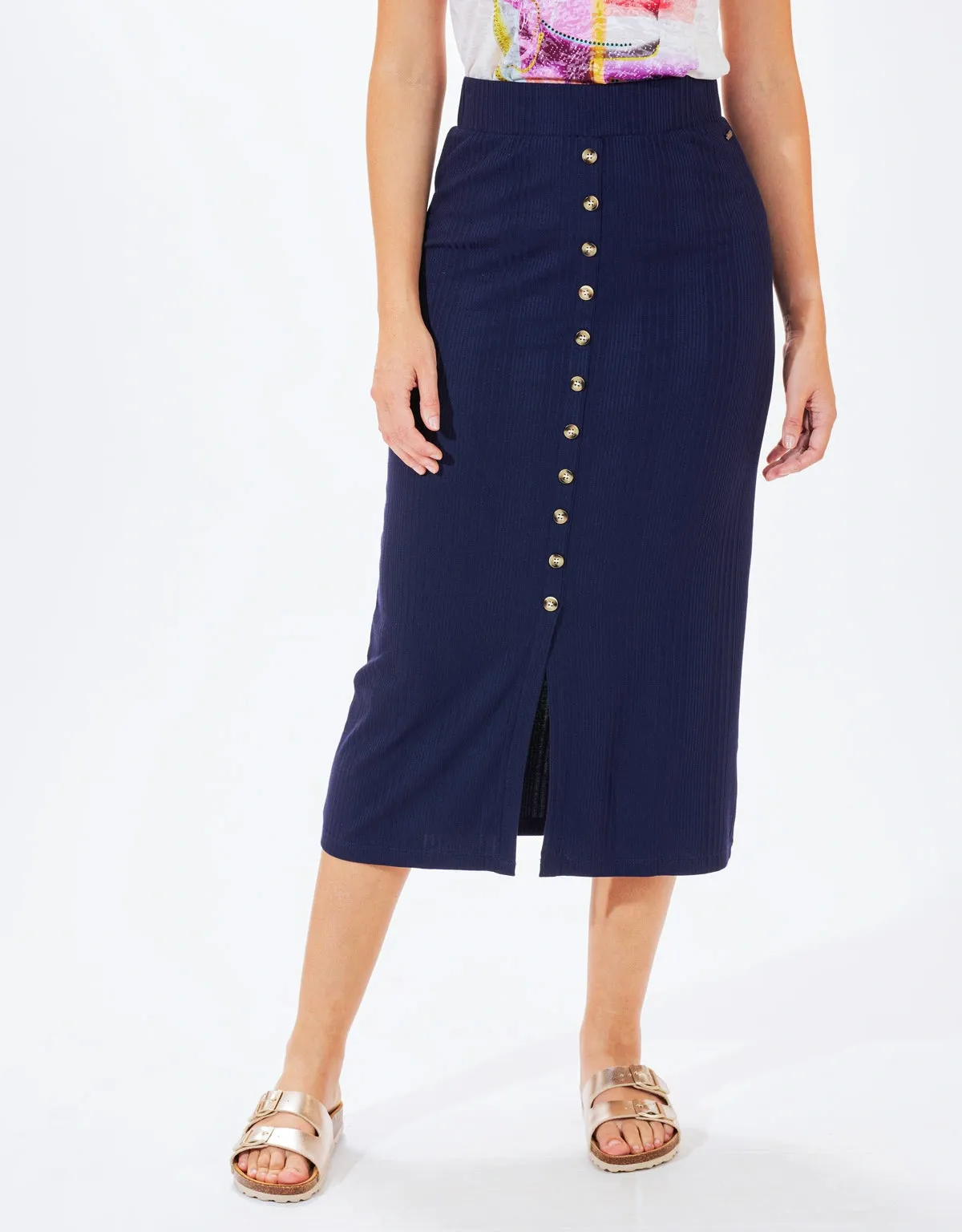 Midi Skirt Buttons - Ere