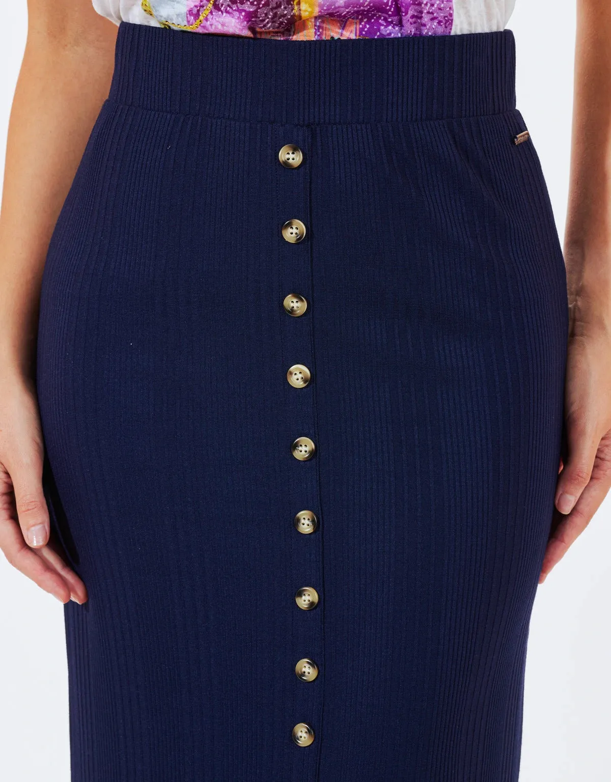 Midi Skirt Buttons - Ere