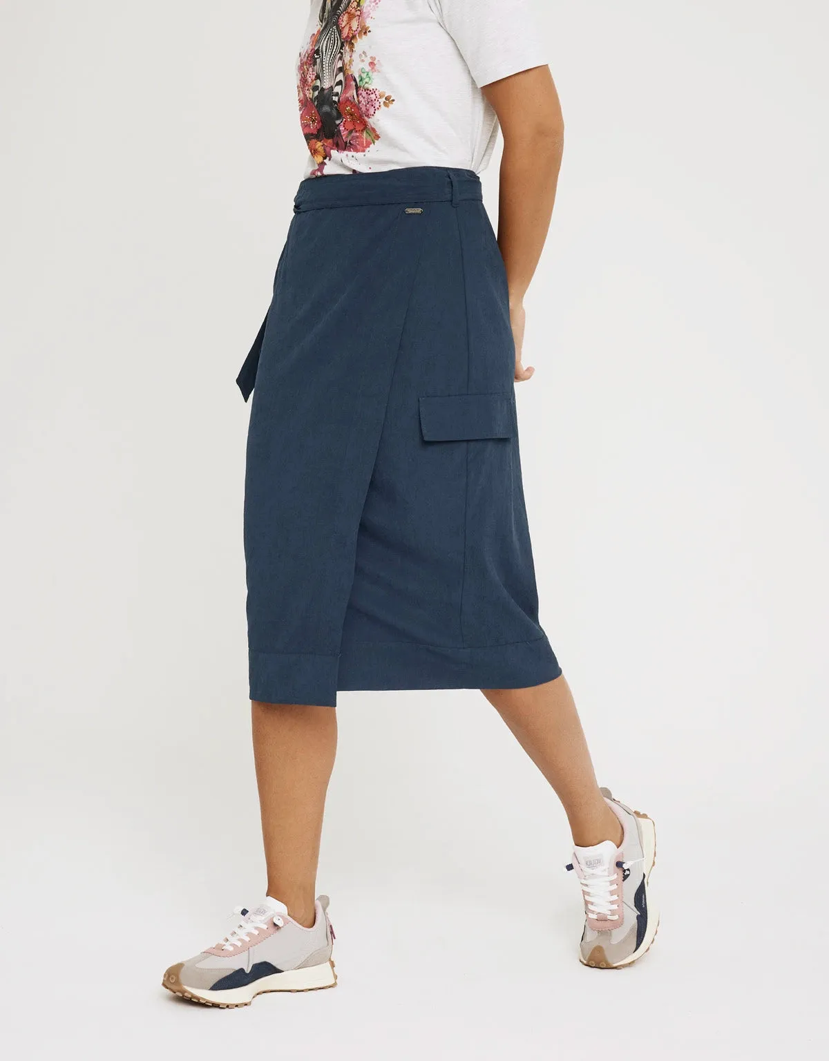 Midi Skirt with Bow - Ginilatex