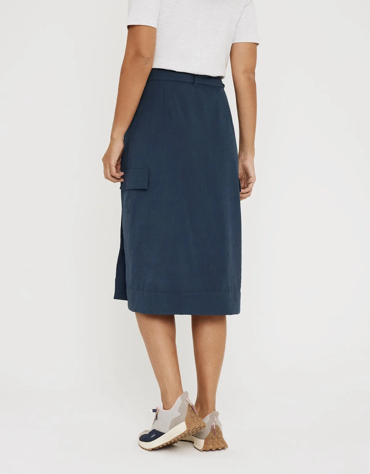 Midi Skirt with Bow - Ginilatex