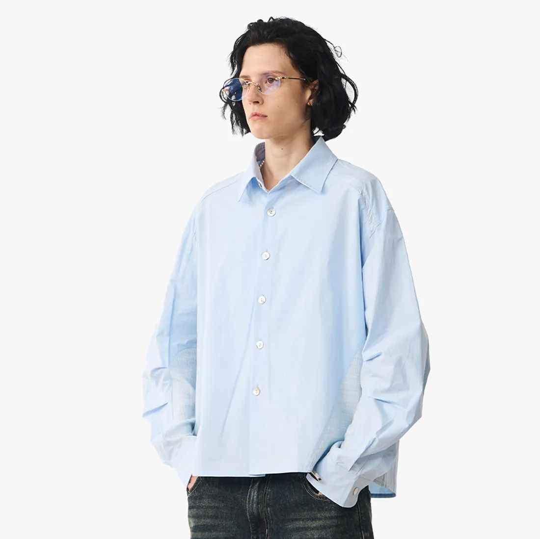 MODITEC  |Unisex Street Style Long Sleeves Plain Cotton Oversized