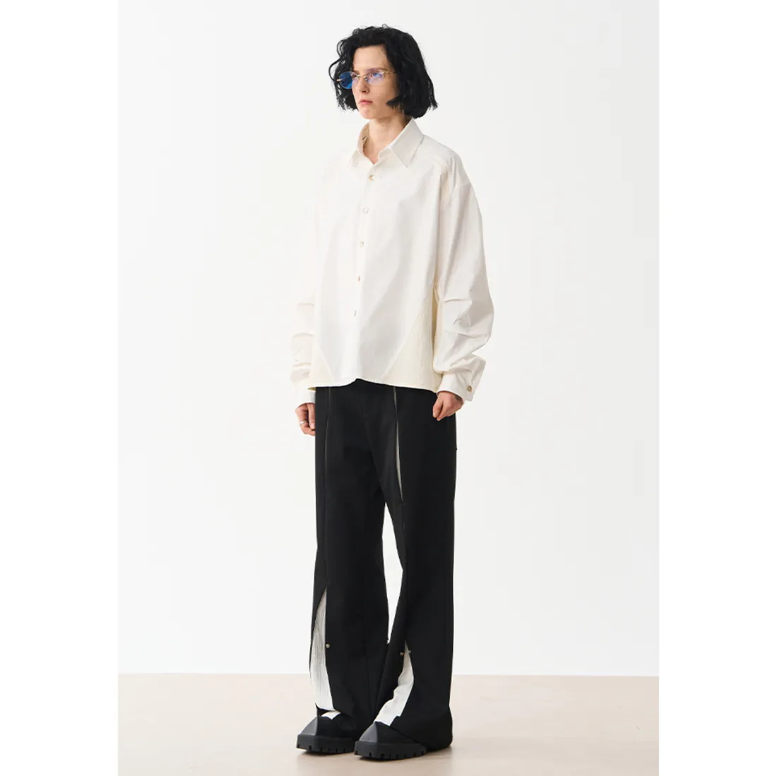 MODITEC  |Unisex Street Style Long Sleeves Plain Cotton Oversized