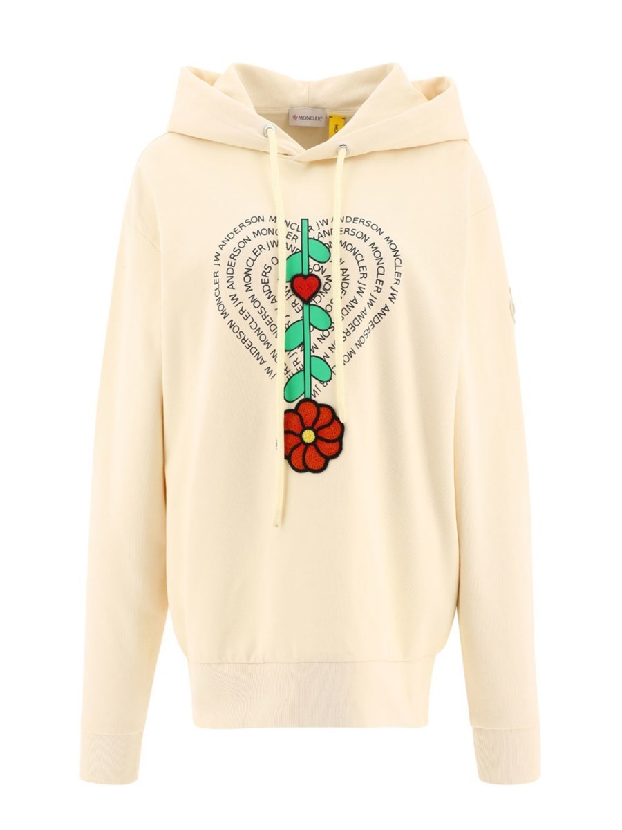 MONCLER GENIUS    JERSEY HOODED SWEATSHIRT 1 MONCLER JW ANDERSON