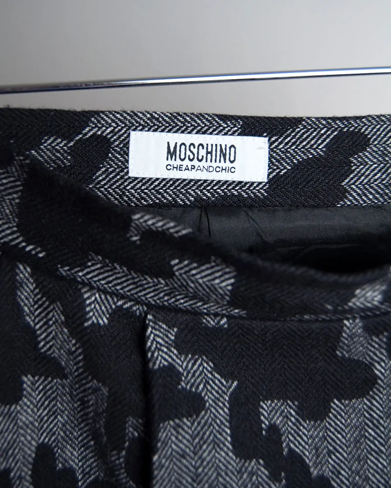 Moschino houndstooth skirt