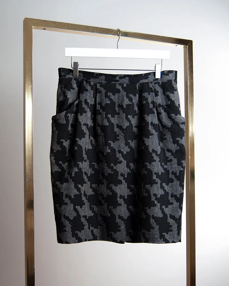 Moschino houndstooth skirt