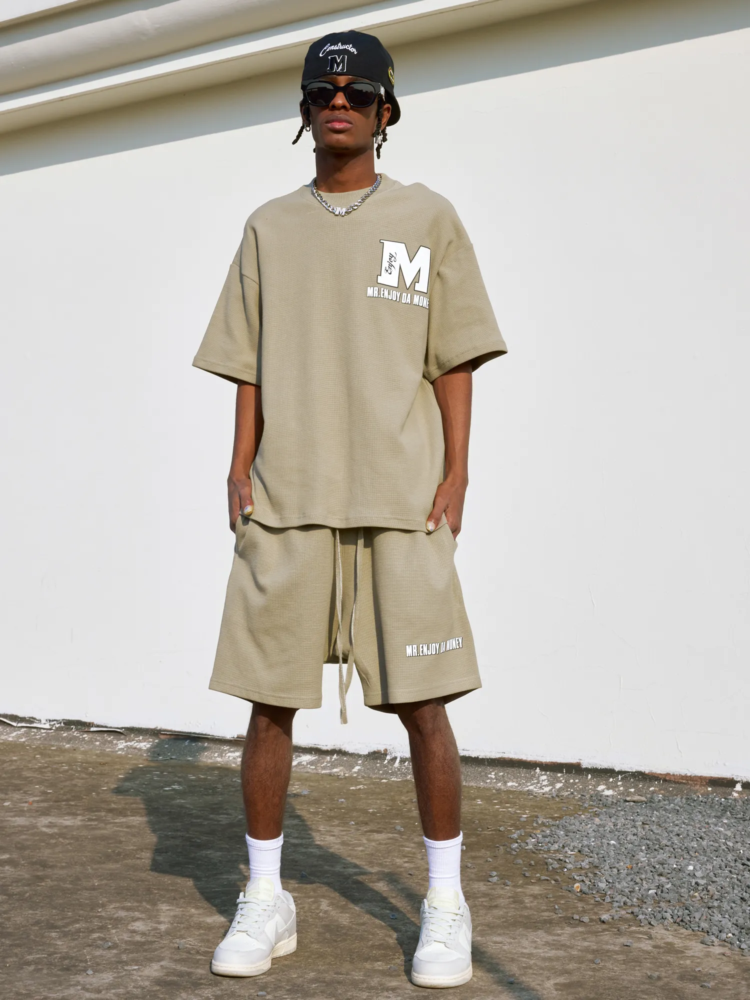 MR. ENJOY DA MONEY  |Crew Neck Unisex Street Style Cotton Short Sleeves Oversized